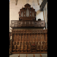 Fribourg (Freiburg), Cathdrale Saint-Nicolas, Chororgel und Chorgesthl