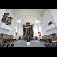 Malters, St. Martin, Chorraum mit Chororgel