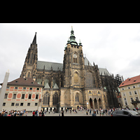 Praha (Prag), Katedrla sv. Vta (St. Veits-Dom), Seitenansicht mit Sdturm