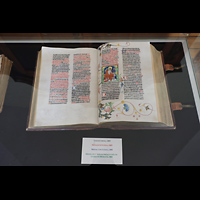 Praha (Prag), Strahov Klter Bazilika Nanebevzet Panny Marie (Klosterkirche), Bibel des Missal von Louka, 1483