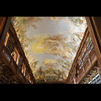 Praha (Prag), Strahov Klter Bazilika Nanebevzet Panny Marie (Klosterkirche), Deckenmalerei in der Bibliothek Strahov, theologische Abteilung