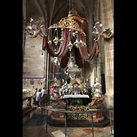 Praha (Prag), Katedrla sv. Vta (St. Veits-Dom), Reliquienaltar des heiligen Nepomuk