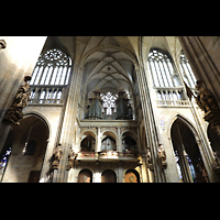 Praha (Prag), Katedrla sv. Vta (St. Veits-Dom), Nrdliches Querhaus mit Orgel