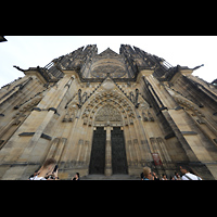 Praha (Prag), Katedrla sv. Vta (St. Veits-Dom), Westfassade