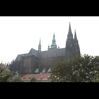 Praha (Prag), Katedrla sv. Vta (St. Veits-Dom), Veitsdom von Nordwesten gesehen