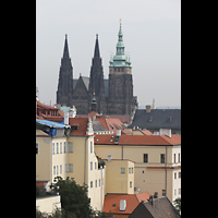 Praha (Prag), Katedrla sv. Vta (St. Veits-Dom), Blick vom Kloster Strahov auf den Veitsdom