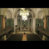 Dresden, Vershnungskirche, Blick von der Orgelempore in die Kirche