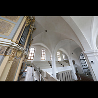 Freiberg, St. Petri (-Nikolai), Blick von der seitlichen Orgelempore in die Kirche