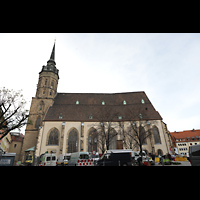 Bautzen, Dom St. Petri, Auenansicht vom Fleischmarkt aus