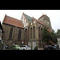 Rostock, St. Nikolai, Ansicht von Sdosten mit Chor