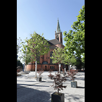 Dsseldorf, Johanneskirche, Auenansicht von Norden