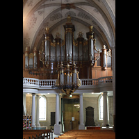 Lausanne, Saint-Franois, Orgelempore der groen Orgel