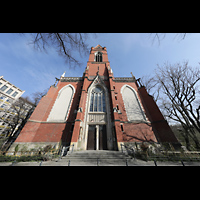 Berlin, St. Matthias, Ansicht von Sden - Fassade mit Turm