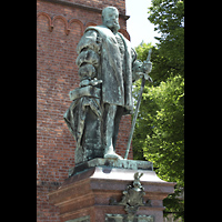 Berlin, St. Nikolai, Standbild von Kurfrst Joachim II., durch dessen bertritt zum protestantischen Glauben die Reformation in der Mark Brandenburg begann