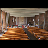 Berlin, St. Nikolaus, Blick von der linken Orgelemporenseite in die Kirche