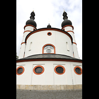 Waldsassen, Dreifaltigkeitskirche (Wallfahrtskirche der Heiligsten Dreifaltigkeit), Auenansicht von der Chorseite