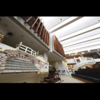 Berlin, Musikinstrumenten-Museum, Wurlitzer-Orgel mit Spieltisch perspektivisch