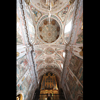 Sevilla, Hospital de los Venerables, Iglesia, Innenraum in Richtung Orgel