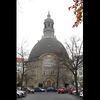 Berlin, Knigin Luise-Gedchtniskirche, Auenansicht von Westen