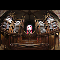 Knigslutter, Kaiserdom, Blick ber den Spieltisch auf die Orgel