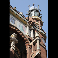 Barcelona, Palau de la Msica Catalana, Fassadendetails in der Carrer d'Amadeu Vives