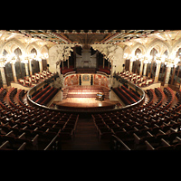 Barcelona, Palau de la Msica Catalana, Blick von der Galerie zur Orgel