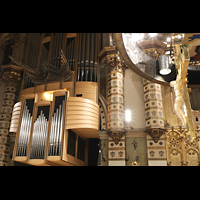 Montserrat, Abadia de Montserrat, Baslica Santa Mara, Blick vom Altarkreuz zur Orgel