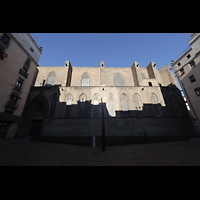 Barcelona, Baslica de Santa Mara del Mar, Seitenansicht