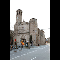 Barcelona, Sant Vicen de Sarri, Fassads und Auenansicht von der Carrer Major de Sarra