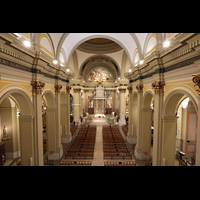 Barcelona, Sant Vicen de Sarri, Blick von der Orgelempore in die Kirche