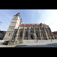 Bayreuth, Stadtkirche Heilig Dreifaltigkeit, Auenansicht von Sden (Kanzleistrae)