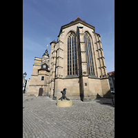Bayreuth, Stadtkirche Heilig Dreifaltigkeit, Chor von auen