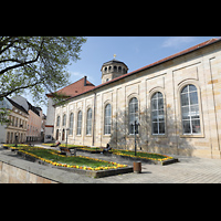 Bayreuth, Schlosskirche, Ansicht von Nordosten mit Mariengrtlein