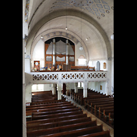 Bad Steben, Lutherkirche, Blick von der Seitenempore zur Orgel