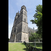 Magdeburg, Dom St. Mauritius und Katharina, Fassade von Sdwesten