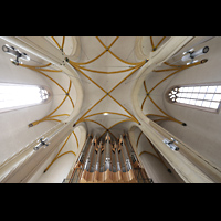 Magdeburg, Kathedrale St. Sebastian, Blick zur Hauptorgel und ins Gewlbe