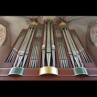 Schningen am Elm, St. Lorenz, Orgel perspektivisch