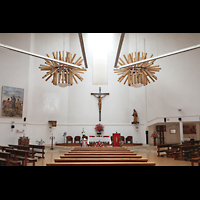 El Mdano (Teneriffa), Nuestra Seora de la Mercedes de Roja, Innenraum in Richtung Altar