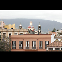 La Orotava (Teneriffa), Nuestra Seora de la Conceptin, Blick von den Jardines Jardnes del Marquesado de la Quinta Roja auf die Kirche