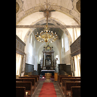 Jterbog, St. Jacobi, Innenraum in Richtung Chor