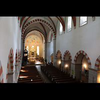 Jterbog, Klosterkirche St. Marien, Seitlicher Blick von der Orgelempore in die Kirche