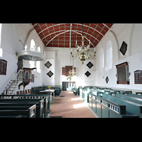 Krummhrn, Reformierte Kirche, Innenraum in Richtung Chor