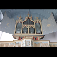 Krummhrn, Reformierte Kirche, Orgel perspektivisch