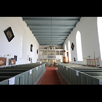 Krummhrn, Reformierte Kirche, Innenraum in richtung Westwand