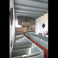 Krummhrn, Reformierte Kirche, Blick von der Kanzel zur Orgel