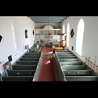 Krummhrn, Reformierte Kirche, Blick vom Spieltisch in die Kirche