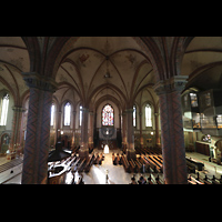 Papenburg, St. Antonius, Blick von der Empore im nrdlichen Querhaus zur Chororgel