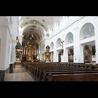 Alttting, Basilika St. Anna, Innenraum seitlich