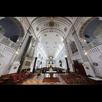 Alttting, Basilika St. Anna, Blick vom Hochaltar ber die Chororgel zur Hauptorgel