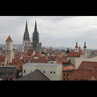 Regensburg, Dreieinigkeitskirche, Glocke im Nordturm von 1627 mit Schlagton c' und Inschrift aus Jesaja 2, 3